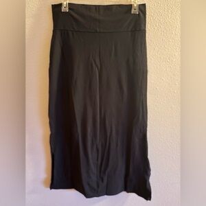 Patagonia Black Maxi Skirt with side slits size medium